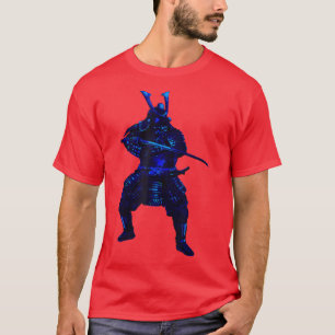 Japanese Cold Blood Warrior Samurai Sword Fighter T-Shirt