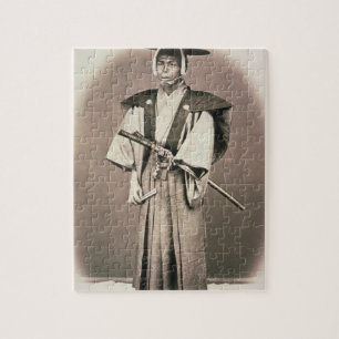 Japanese Court Official or Samurai, c.1870s (hand- Jigsaw Puzzle