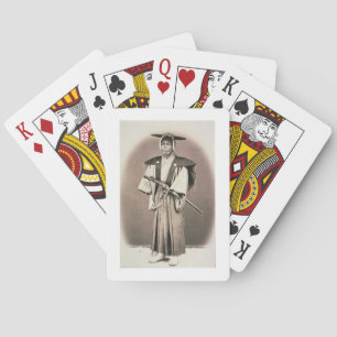 Japanese Court Official or Samurai, c.1870s (hand- Playing Cards