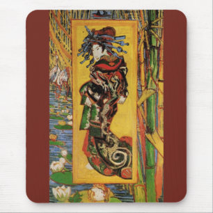 Japanese Courtesan Oiran by Vincent van Gogh Mouse Pad