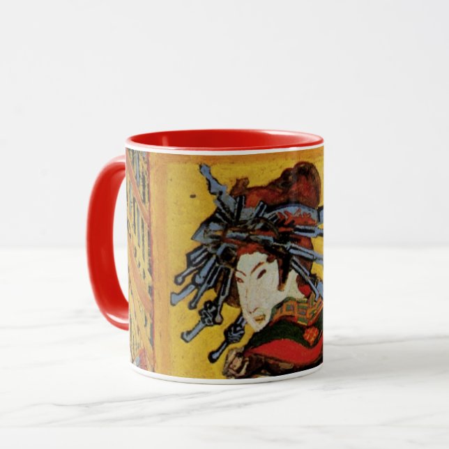 Japanese Courtesan Oiran by Vincent van Gogh Mug (Front Left)