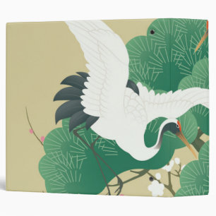 Japanese Crane and Pine Tree Binder