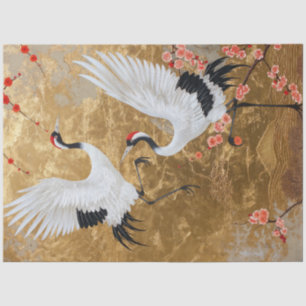 Japanese Crane Birds Tissue Paper