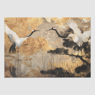 Japanese Crane Birds Tissue Paper