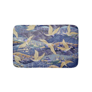 Japanese Crane Custom Bath Mat