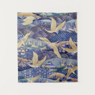 Japanese Crane Custom Tapestry