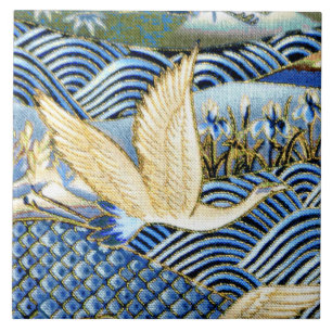 Japanese Crane Custom Tile