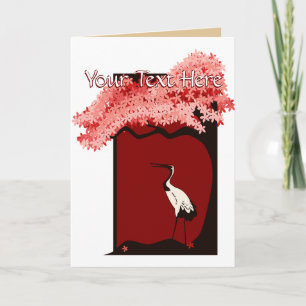 Japanese Crane Greeting Card