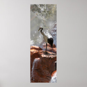 Japanese Crane “Longevity” Poster