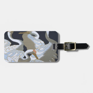 JAPANESE CRANE LUGGAGE TAG