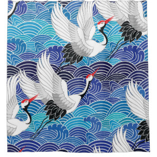 Japanese Crane: Ornate Bird Pattern.