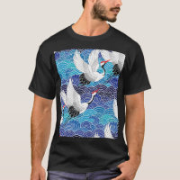 Japanese Crane: Ornate Bird Pattern.
