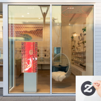 Japanese crane sun Japan sakura red Window Decals