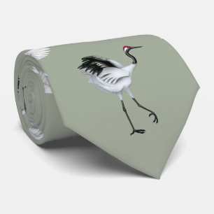 Japanese Cranes Men's Tie