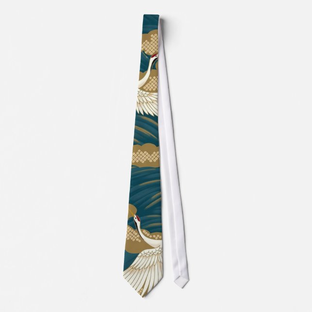 Japanese Cranes Tie (Front)