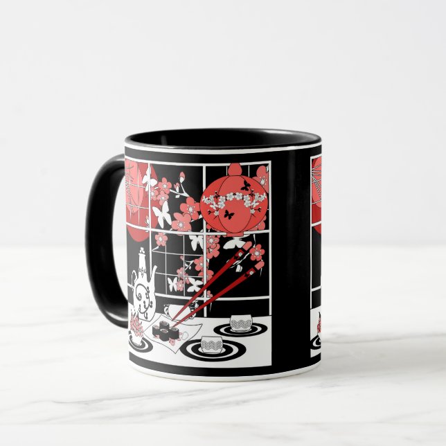 Japanese cuisine mug (Front Left)