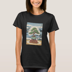 Japanese Culture Bonsai Tree Gardening Zen Vintage T-Shirt