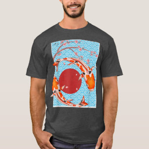 Japanese Culture Sakura Nishikigoi Cherry Blossom T-Shirt