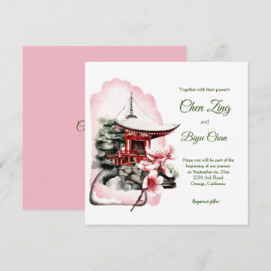 Japanese Custom Wedding Invitation