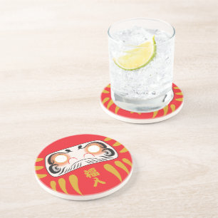 Japanese Daruma (No Eyes) Coaster