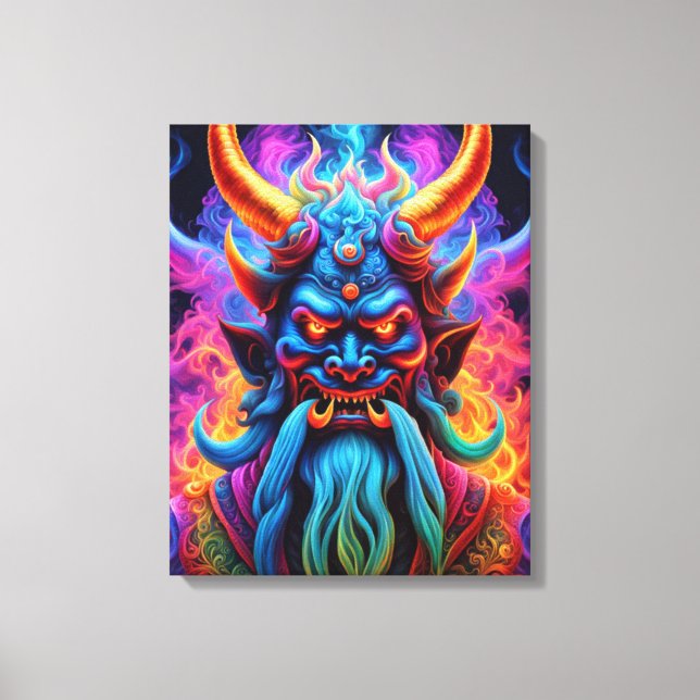 Japanese Demon Canvas Print (Front)