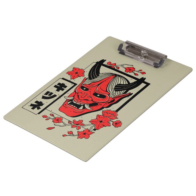 Japanese demon  clipboard (Angled)