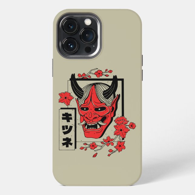 Japanese demon  iPhone case (Back)