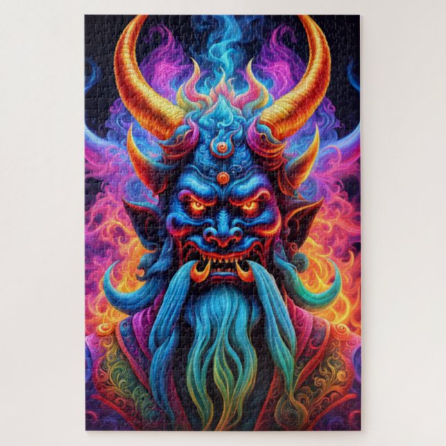 Japanese Demon Jigsaw Puzzle (Vertical)