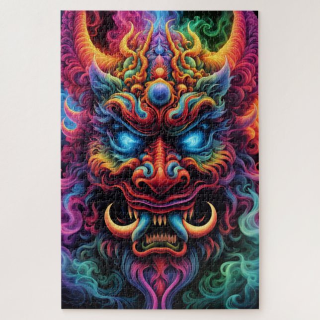 Japanese Demon Jigsaw Puzzle (Vertical)