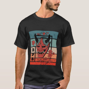 Japanese Demon Oni Mask Japanese Folklore Mytholog T-Shirt