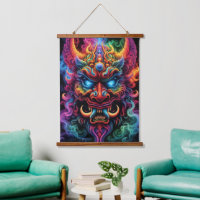 Japanese Demon Wall Tapestry