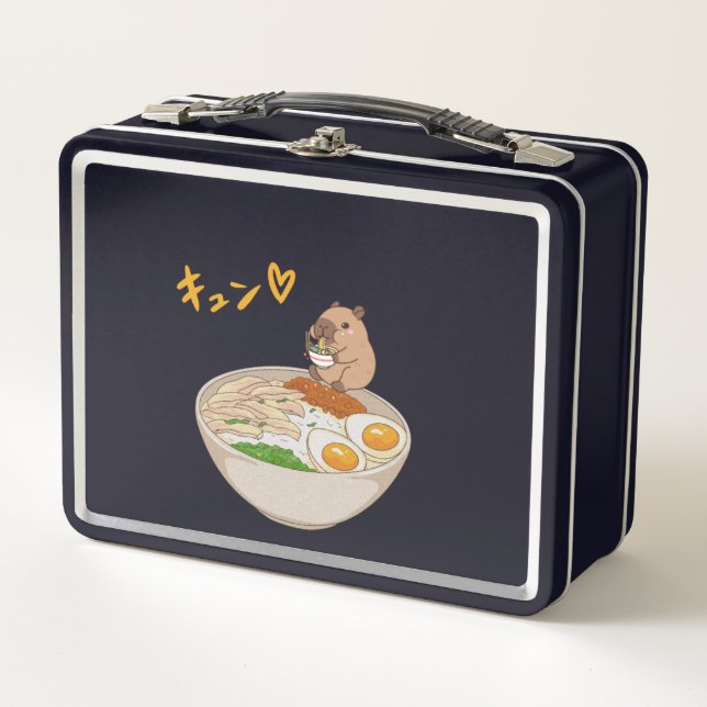 japanese design metal lunch box (Front)