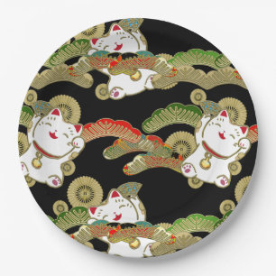 Japanese design party paper plates