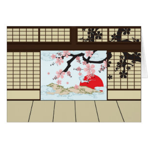 Japanese Design - Shoji View Card