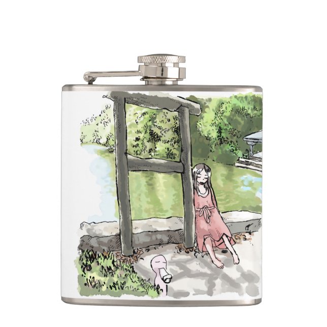 Japanese destroyer Isairego Hip Flask (Front)