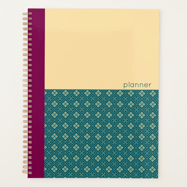Japanese Diamond Pattern Planner (Front)