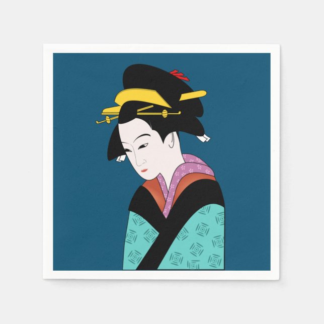 Japanese dinner party napkin (Front)