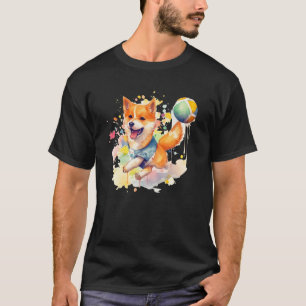 Japanese Dog Shiba Inu Sport Game Ball T-Shirt