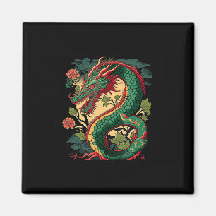 Japanese Dragon Anime Japan Chinese Dragons Tattoo Magnet