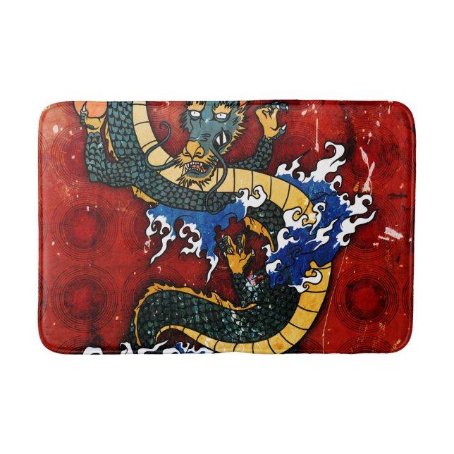 Japanese Dragon Bath Mat (Front)