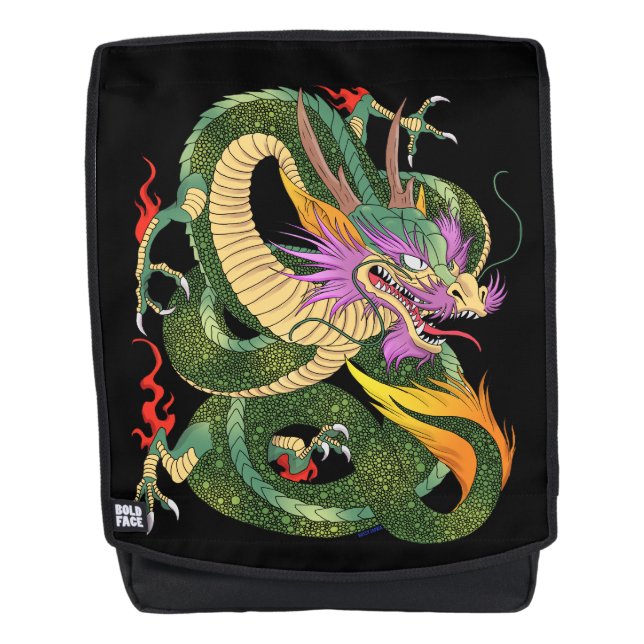Japanese dragon Book of 100 dragons LEVEL 2 Backpack (Front)