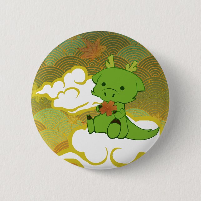 Japanese Dragon button (Front)