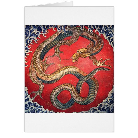 Japanese Dragon Card