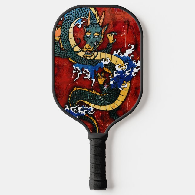 Japanese Dragon - Good Fortune Pickleball Paddle (Front)