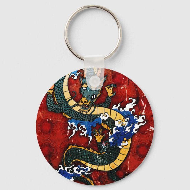 Japanese Dragon Keychain (Front)