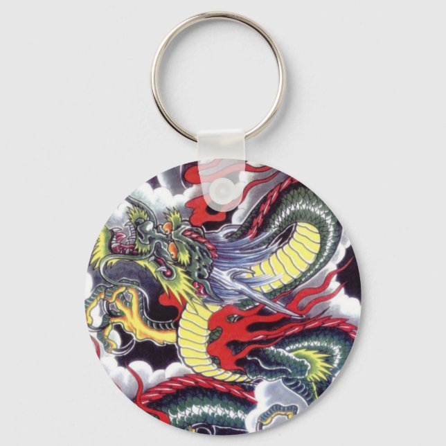 Japanese Dragon Keychain (Front)