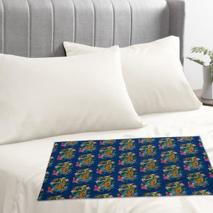 Japanese Dragon Koi Lotus Mythical Asian Blue Pillowcase