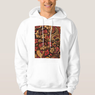 Japanese dragon koi pattern. hoodie