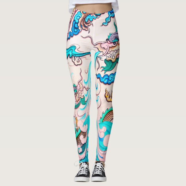 JAPANESE Dragon Leggings (Front)