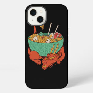 Japanese Dragon Sleeping With Ramen Bowl Ramen Noo iPhone 13 Case